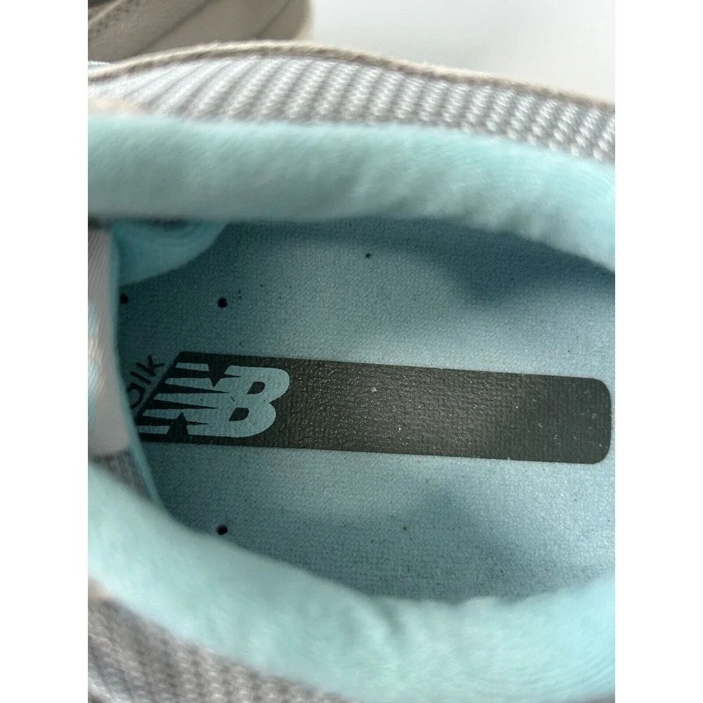 New Balance WW877SB Women's Gray Teal Leather Comfort Walking Sneaker US Size 11